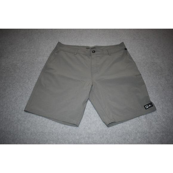 PELAGIC Fishing Shorts Mens Size 38 Camping Swimming Hiking Performance Gray - Picture 1 of 9